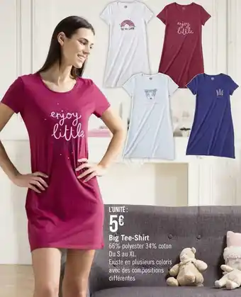 Géant Casino Sincère big tee-shirt offre
