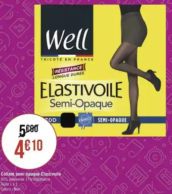 Well collant semi opaque elastivoile