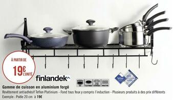 Finlandek gamme de cuisson en aluminium forgé