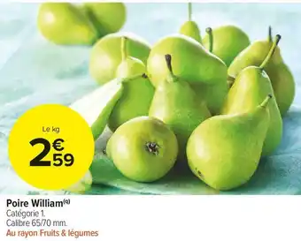 Carrefour Market Poire william offre