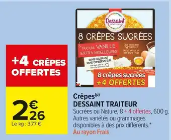 Carrefour Market Dessaint traiteur crêpes offre
