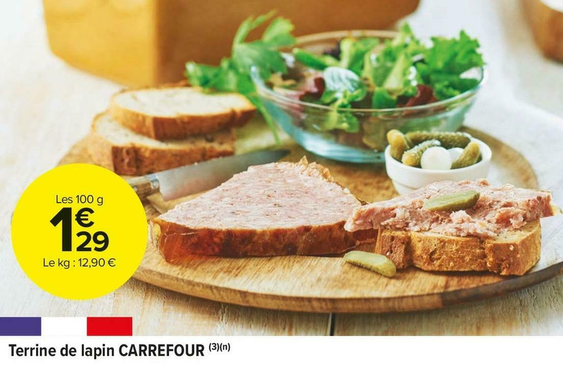 Promo Carrefour terrine de lapin chez Carrefour Market