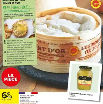 Carrefour Market Mini mont d’or aop mont de joux offre