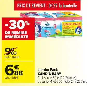 Carrefour Market Candia jumbo pack offre