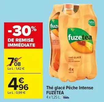 Fuzetea thé glacé pêche intense