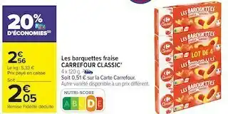 Carrefour Market Carrefour les barquettes fraise offre