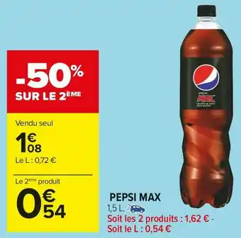 Carrefour Market Pepsi pepsi max offre