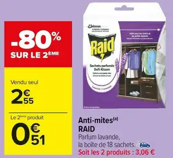 Carrefour Market Raid anti-mites offre