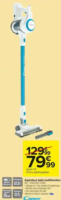 Candy aspirateur balai multifonction