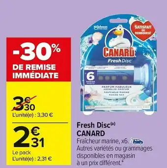 Carrefour Market Canard fresh disc offre