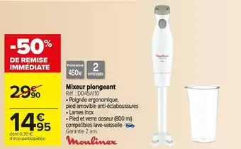 Carrefour Market Mixeur plongeant offre