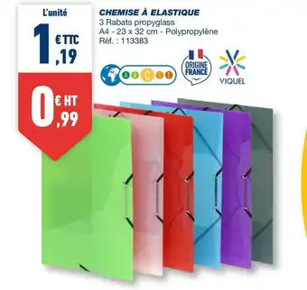 Bureau Vallée Viquel chemise à elastique offre