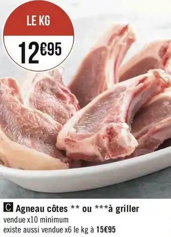 Géant Casino Agneau côtes ou à griller offre