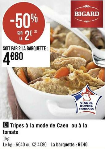 Bigard tripes à la mode de caen ou à la tomate