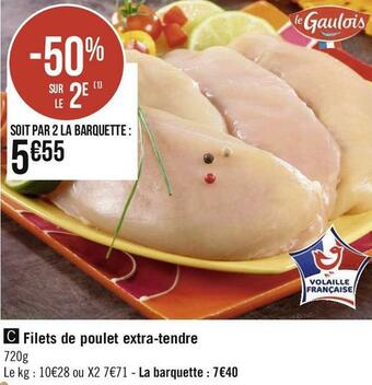Filets de poulet extra-tendre