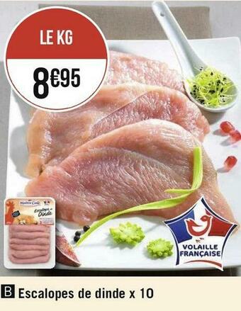 Escalopes de dinde x 10