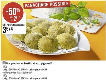 Marguerites au basilic et aux pignons