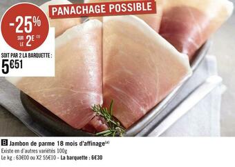 Jambon de parme 18 mois d’affinage
