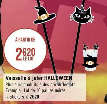 Vaisselle à jeter halloween