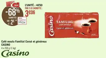 Casino café moulu familial corsé et généreux