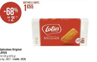 Géant Casino Lotus spéculoos original offre