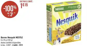 Nestle barres nesquik