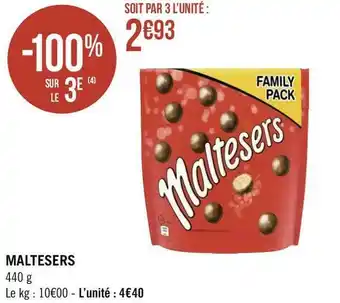 Géant Casino Maltesers maltesers offre
