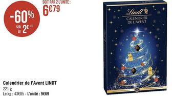 Lindt calendrier de l’avent