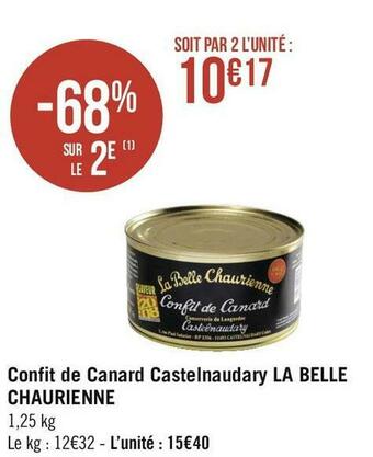 Géant Casino Masterchef confit de canard castelnaudary la belle chaurienne offre