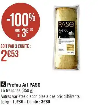 Géant Casino Paso préfou ail offre