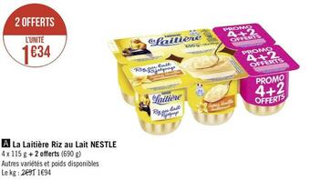 Nestle la laitière riz au lait