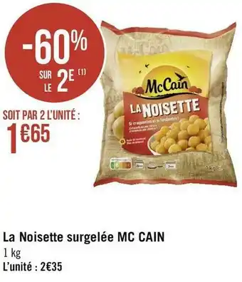Mc cain la noisette surgelée