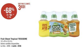Teisseire fruit shoot tropical