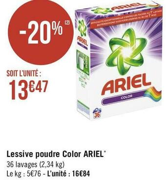 Ariel lessive poudre color*