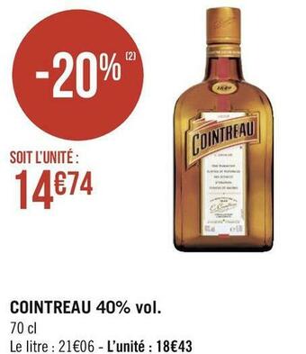 Cointreau cointreau 40% vol.