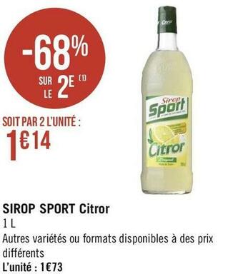 Sport sirop citror