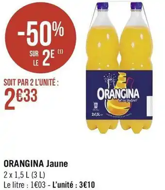 Géant Casino Orangina orangina jaune offre