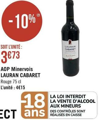 Lauran cabaret aop minervois