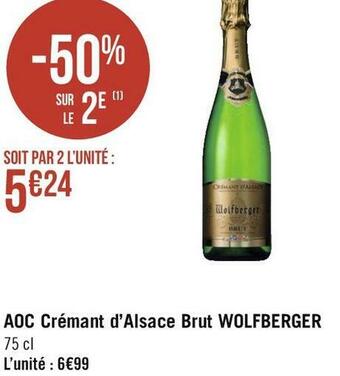 Wolfberger aoc crémant d’alsace brut