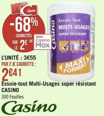 Casino essuie-tout multi-usages super résistant