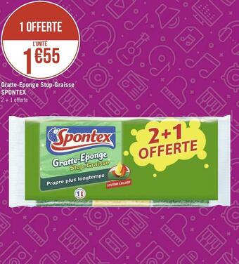 Spontex gratte-eponge stop-graisse