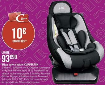 Siège auto pivotant clipperton