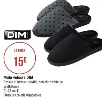 Dim mule velours
