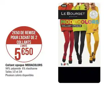 Géant Casino Le bourget collant opaque modacolors offre