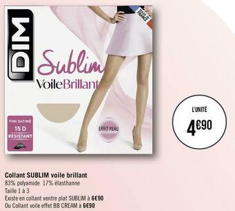 Collant sublim voile brillant