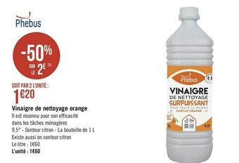 Phebus vinaigre de nettoyage orange