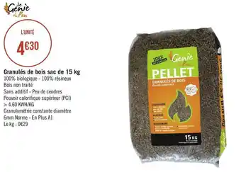 Granulés de bois sac de 15 kg