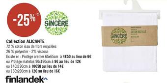 Sincère bon plan sur la collection alicante