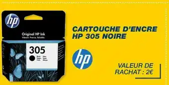 Bureau Vallée Hp cartouche d’encre 305 noire offre