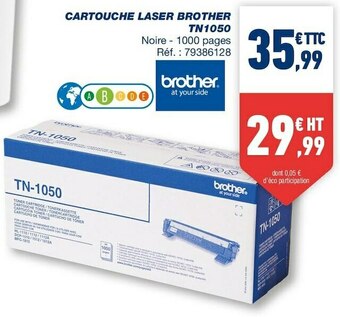 Bureau Vallée Brother cartouche laser tn1050 offre